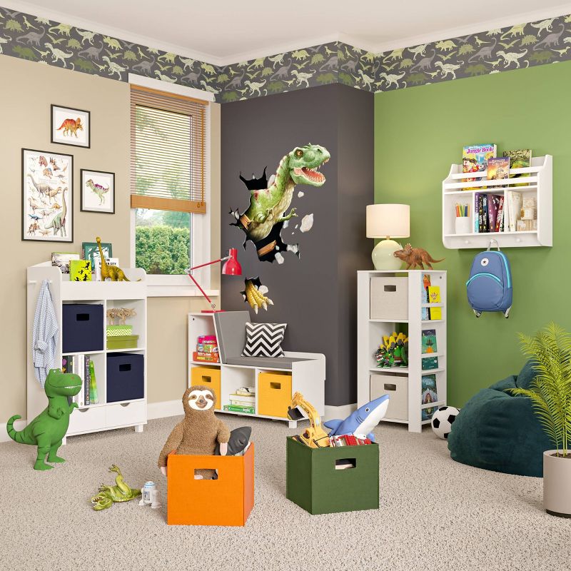Kids' Book Nook Collection Cubby Storage Tower and Bookshelves with 2 Bins - RiverRidge , 4 of 11