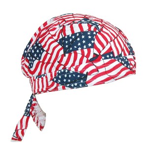 CTM Men's Cotton American Flag Do Rag Cap - 1 of 1