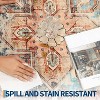 Indoor Washable Vintage Rug, Non Slip Non-Shedding Floor Mat, Soft Low Pile Thin Foldable Throw Carpet for Bedroom Nursery Dining Room - 4 of 4