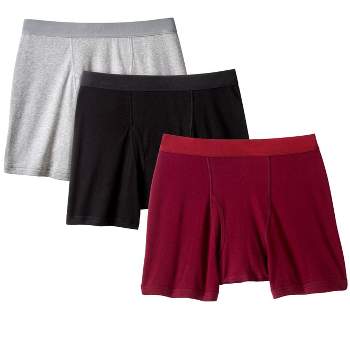 KingSize Men's Big & Tall Cotton Mid-Length Briefs 3-Pack Underwear
