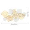YIYIBYUS 3D Metal Wall Decor Metal Wall Art Leaves, Modern Gold Home Decor Wall Sculptures - 4 of 4