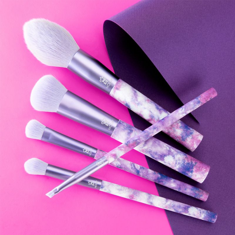 MODA Brush Tie Dye 5pc Makeup Brush Set, Includes Blush, Complexion, and Crease Makeup Brushes, 3 of 12