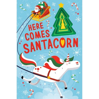 Here Comes Santacorn - (Llamacorn and Friends) by Danielle McLean (Board Book)