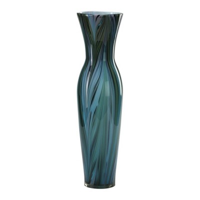 Cyan Design - Peacock Feather - Tall Vase - 6.5 Inches Wide By 23 Inches High