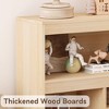 Kids Bookshelf with Drawer, Wooden Toy Storage Organizer, White Bookcase for Playroom, Classroom, Kids Room - 2 of 4