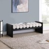 Meridian Furniture,Waverly Boucle Fabric Bench - 2 of 4