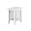 AFI Furnishings Mission Chair Side Table Set of 2 WH - 3 of 4