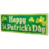 Northlight Lighted Holographic Happy St. Patrick's Day Window Decoration - 17" - 4 of 4