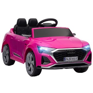 Qaba Audi Q8 e-tron Sportback Licensed 12V Kids Ride on Car, Battery Powered Kids Electric Car w/ Remote, 4 Spring Suspension Wheels - 1 of 4