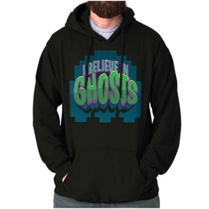 PACMAN Halloween I Believe in Ghosts Hoodie Sweatshirt Women Men Brisco Brands - 1 of 1