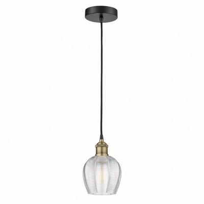 Norfolk - 1 Light Cord Hung Mini Pendant In Industrial Style-9.63 Inches Tall and 5.75 Inches Wide