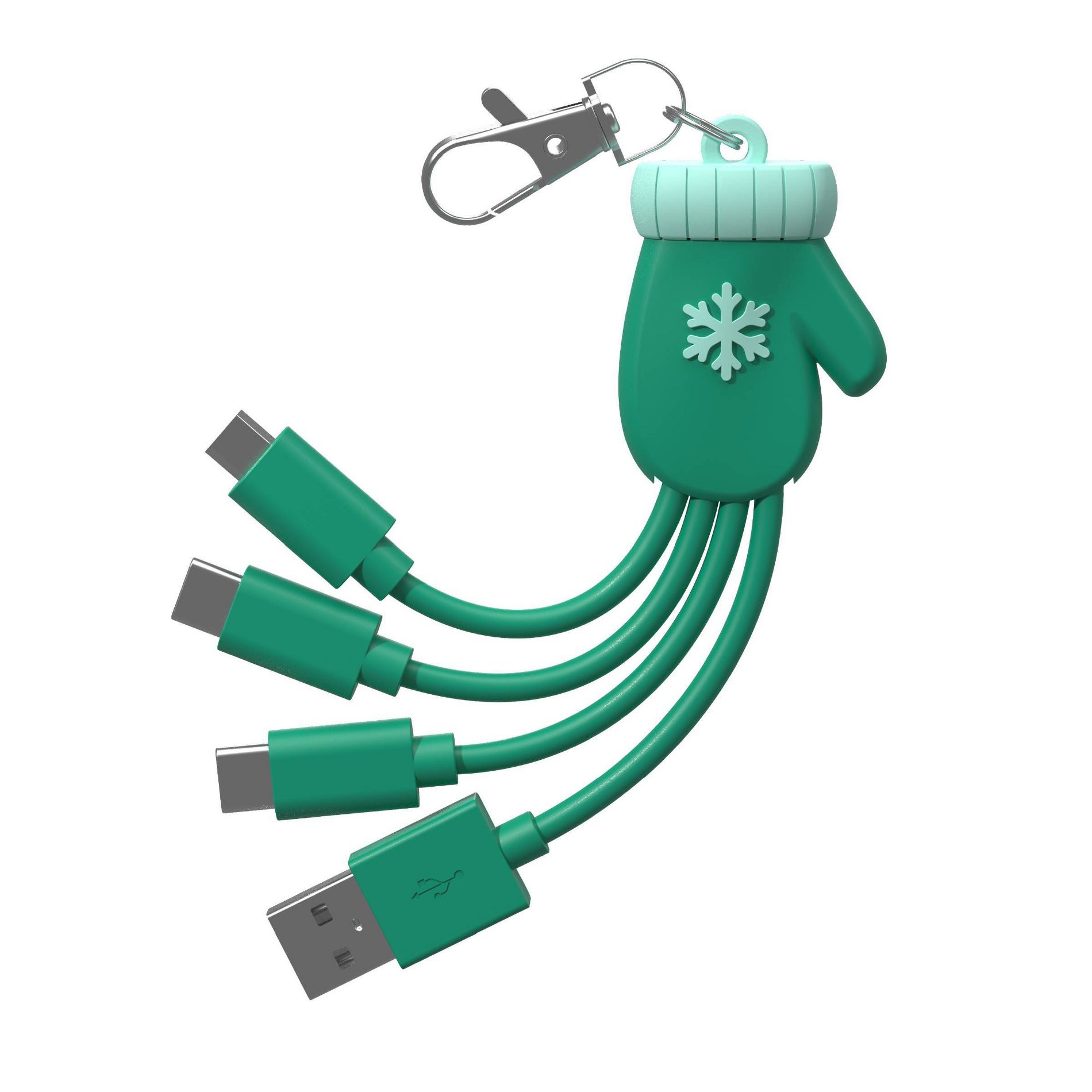 GEMS 3" Figural Keychain Cable - Mitten