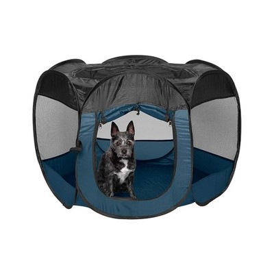 Bellura Pet - Blue Foldable Pet Shelter - Dark Blue