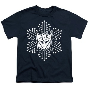Boys' Transformers Decepticon Christmas Snowflake T-Shirt - 1 of 4