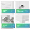 Mshliw 20" Bathroom Vanity with Ceramic Sink, Soft Closing Door, Storage Rack & Adjustable Shelve, Freestanding MDF Cabinet - 4 of 4