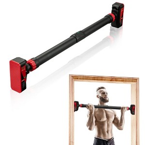 Pull Up Bar for Doorways, Chin Up Bar with Level Meter and Adjustable Width for Strength Training,No Screws Required, Weight Capacity 440 LBS - 1 of 4