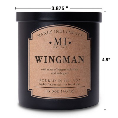 Manly Indulgence Black Soy Wax Jar Candle, 16.5oz