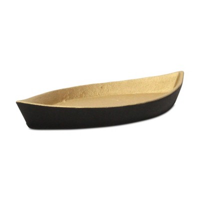 Cheung's Saoirse Black & Gold Cast Iron Boat Dish