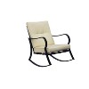 Saint Birch 3-piece set Rocking Chairs with End Table, Beige - 3 of 4