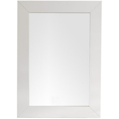 James Martin Vanities Weston 29" Rectangular Mirror, Bright White