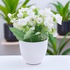 Unique Bargains Artificial Plants Spring Flower Plastic 3.74"x3.74"x3.74" 1 Pc - 2 of 4