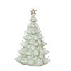 Transpac Stoneware 11.8 in. Green Christmas Coastal Light Up Tree - 2 of 4