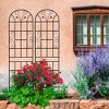 Maggift Patio Decorative Screens, Elegant Vine Pattern Yard Fencing, Pet-Safe Decorative Fence for Yard, Patio, Black, 19.7"*19.7"*86.7" - 3 of 4