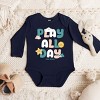 The Juniper Shop Mini Smiley Play All Day Long Sleeve Bodysuit - 18M - Navy - 3 of 4