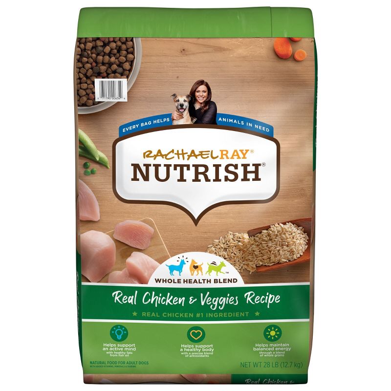 Rachael Ray Nutrish Real Chicken & Vegetable Recipe Super Premium Dry Dog Food, 1 of 11