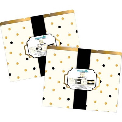 File Folders Multi-Design 24 per Set Letter Size Gold - Barker Creek