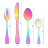 REGALWOVEN Stainless Steel Mirror Polished Flatware Set with Supporting Shelf Silverware Set 24 Pieces - 2 of 4