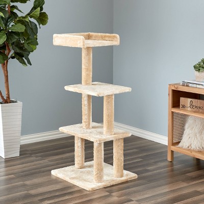 Two by Two Sycamore Cat Tower - Beige