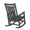 KTMBDW Oversized Patio Rocking Chair with Wood-Texture, Outdoor Rocking Chairs Porch Rocker for Adults - 4 of 4