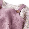 Little Planet By Carter's Organic Baby Girls' 2pc Sweater Overalls Set - Pink - 4 of 4