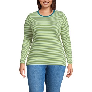 Lands' End Women's Cotton Rib T-shirt - 1 of 3