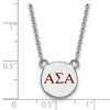 Black Bow Jewelry Sterling Silver Alpha Sigma Alpha Greek Life Necklace 18 Inch - 2 of 4