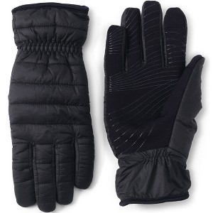Lands' End Women's Wanderweight Quilted EZ Touch Screen Gloves - 1 of 2