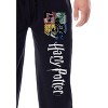 Harry Potter Men's Hogwarts House Crest Sleep Lounge Pajama Pants Black - image 2 of 3