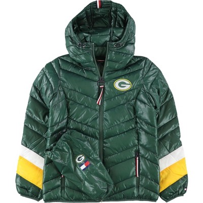 Tommy Hilfiger Womens Green Bay Packers Puffer Jacket