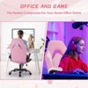 SEVOBAL Task and Office Chairs Computer Chair Adjustable Gaming Chair with Lumbar Support, Rocking Function for Home Office, Pink, 25.3"*27.7"*45.6" - 4 of 4