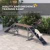 Skyzone Dog Agility Training Ramp with 35° Slope, Safety Bars & Anti-Slip Surface - Fir Wood, - 4 of 4