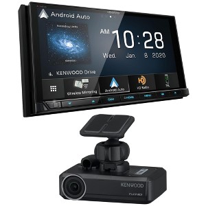 Kenwood DDX9907XR MultiMedia Receiver Compatible With Apple CarPlay & Android Auto with a Kenwood DRV-N520 Drive Recorder - 1 of 4