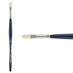 Borciani e Bonazzi Unico Bianco Synthetic Series 832 Paint Brush, Filbert 8 - Acrylic, Oil, Gel, Impasso Painting - Ergonomic Handle, Cruelty-Free, - 1 of 4