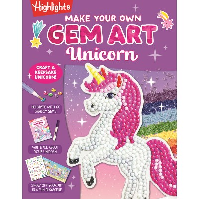 Make Your Own Gem Art Unicorn - (Hardcover)