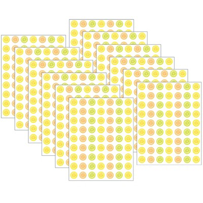 Teacher Created Resources® Lemon Zest Mini Stickers, 378 Per Pack, 12 Packs