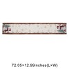 Unique Bargains Christmas Table Runner Red Green White 72"x13" 1 Pc - 3 of 4