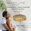 Eternity Wedding Band for Women Cubic Zirconia Sterling Silver Stacking Rings Ginger Lyne Collection - 4 of 4