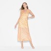 Women's Matte Satin Lace Trim Maxi A-Line Dress - Wild Fable™ - 2 of 3