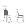 Manhattan Comfort Set of 4 Paragon Dining Chairs Black/Cane - Manhattan Comfort: Ash Wood Frame, No Assembly Required - 3 of 4