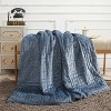 Dreamothis 48" x 72" 15lbs Microfiber Weighted Blanket with Duvet Cover Blue: All Ages, Zipper Closure, Microplush Fabric - 2 of 4